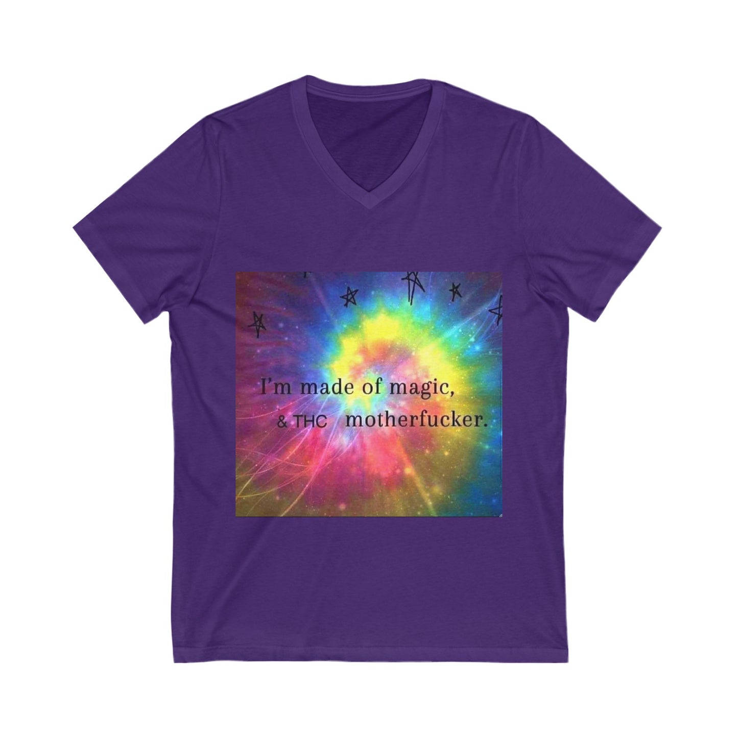 Magic V-Neck Tee | Unisex Jersey Short Sleeve Tee, Inspirational Shirt, Funny Gift, Unique Apparel, Fun Fashion-Mary Jane 2025