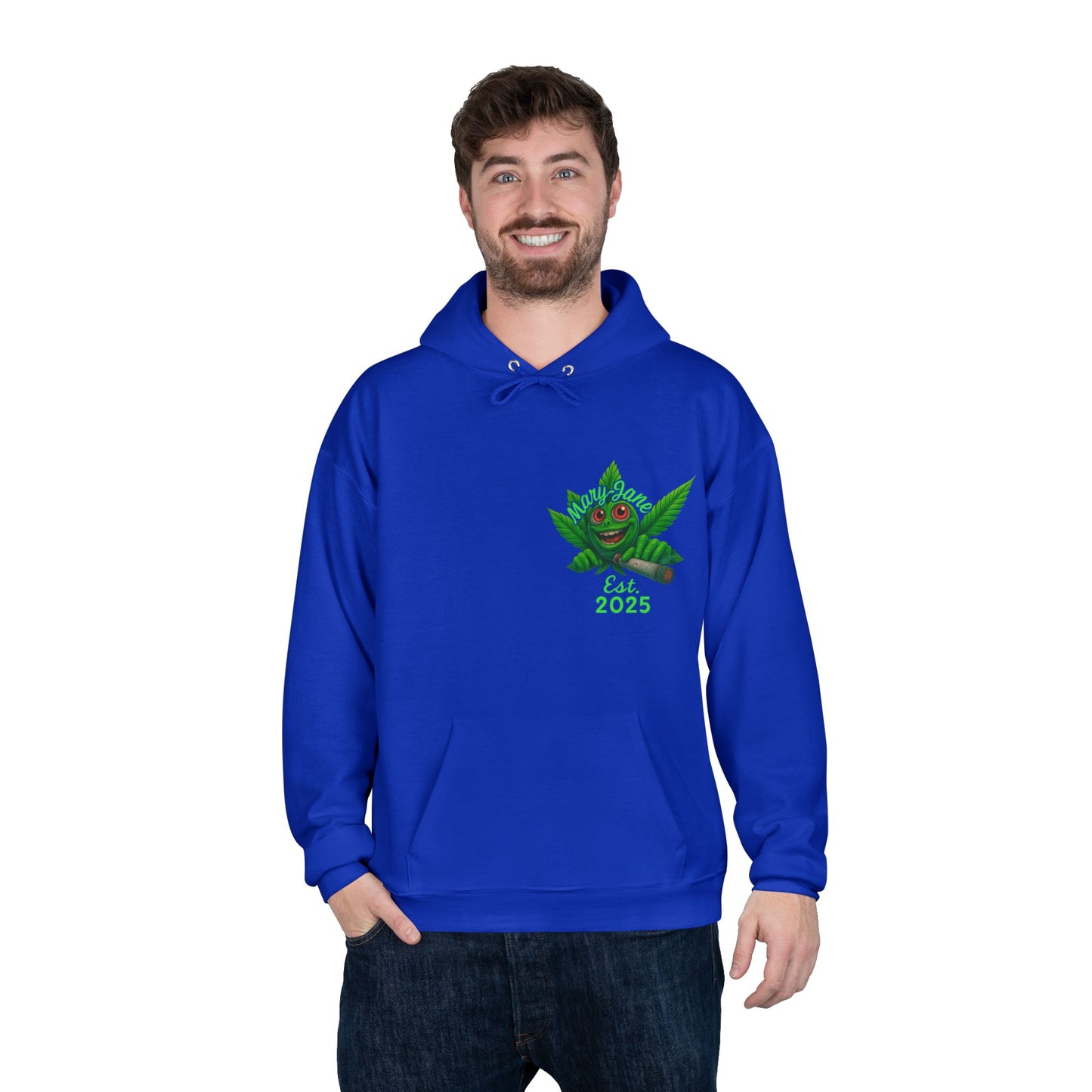 Ghostly Vibes Eco-Friendly Hoodie, Halloween Sweatshirt, Unisex Pullover, Festival Fashion, EcoSmart Apparel, Ghost Goblins Ganja